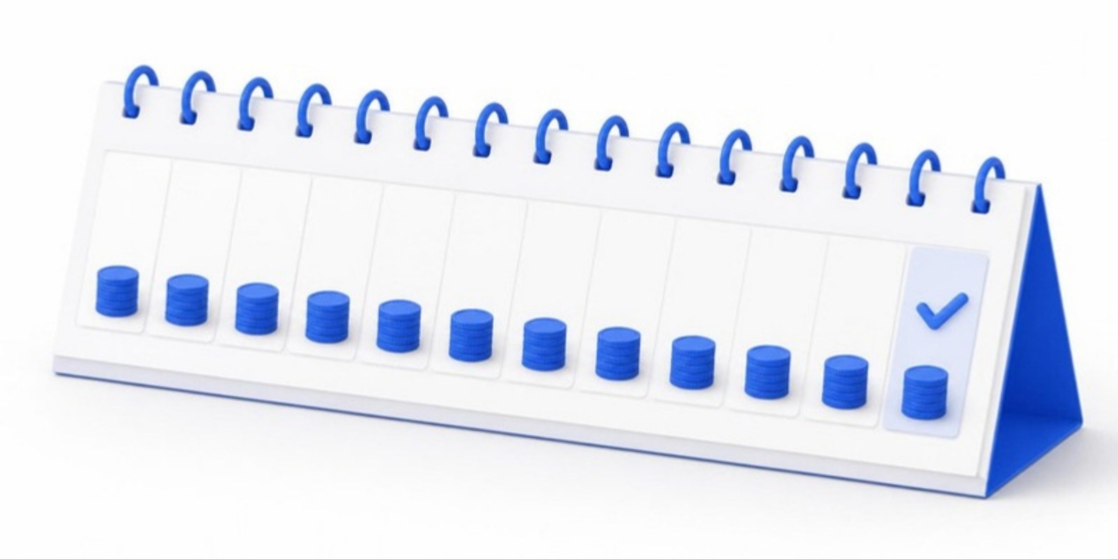 A calendar of twelve equal monthly payments, how an IRS installment agreement works